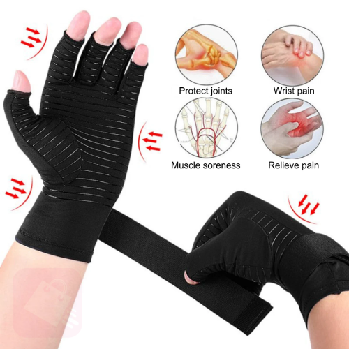 GUANTES DE COMPRESIÓN CON AJUSTADOR