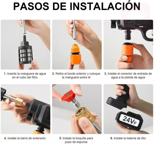 HIDROLAVADORA RECARGABLE INALÁMBRICA 128